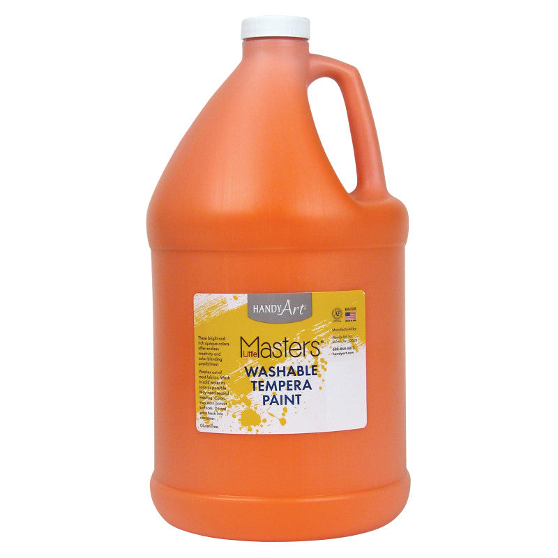 HANDY ART - Little Masters® Washable Tempera Paint, Orange, Gallon