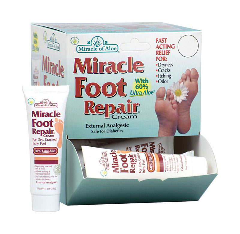 MIRACLE OF ALOE - Miracle of Aloe Aloe Foot Gel 1 oz 12 pk - Case of 12