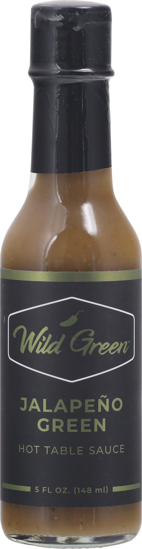 Wild Green Jalapeno Green Hot Table Sauce 5 fl oz Bottle - Case of 12