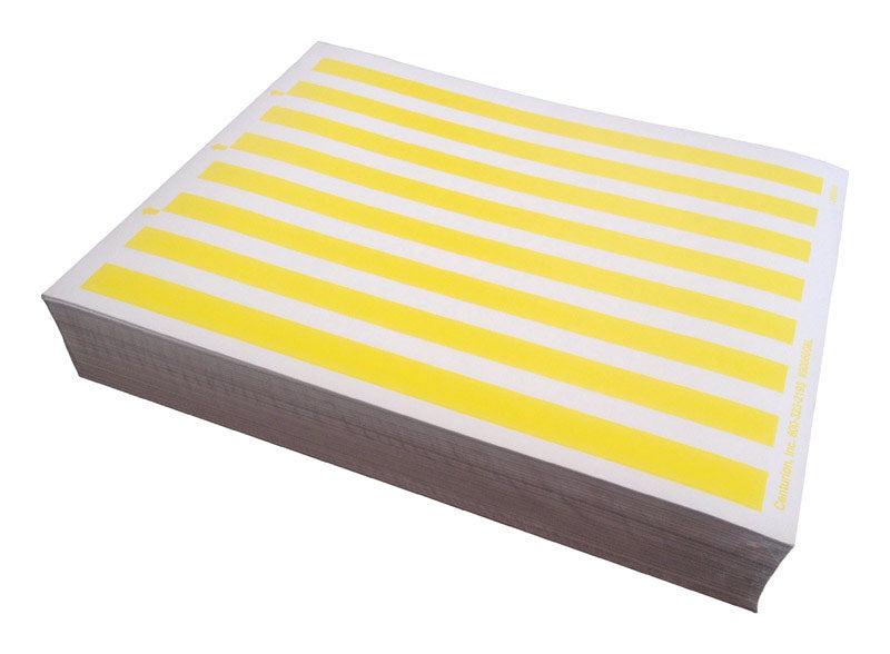 CENTURION - Adhesive Backed Yellow Bin Tag Labels [9006008L]