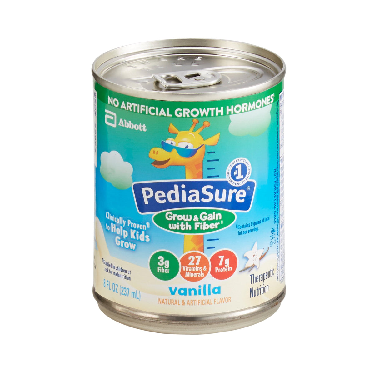 Abbott Nutrition - Pediatric Oral Supplement PediaSure® Grow & Gain with Fiber Vanilla Flavor 8 oz. Can Liquid Fiber [1/EA]