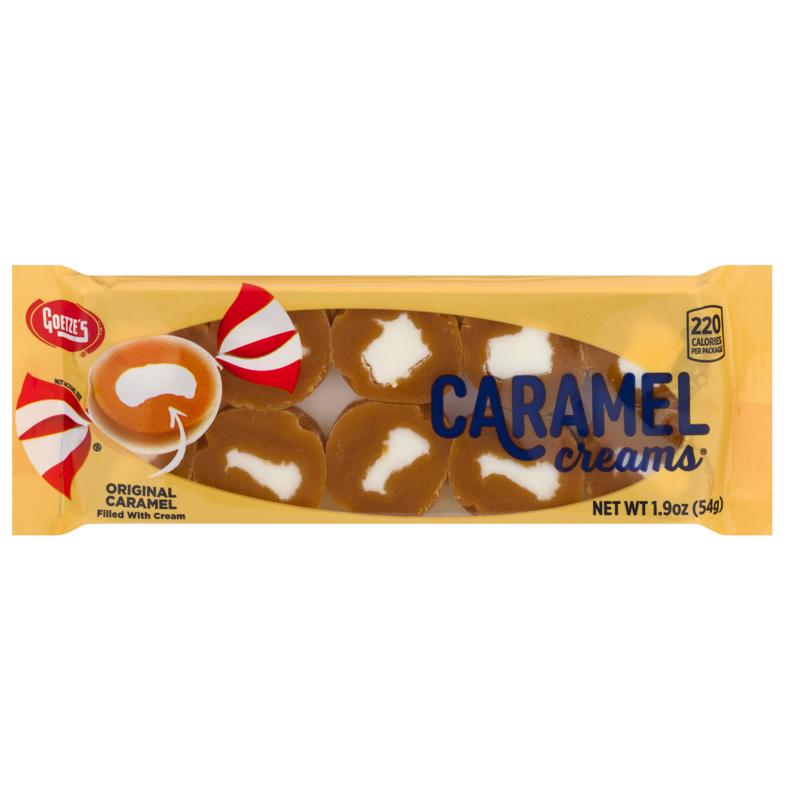 GOETZE'S CANDY - Goetze's Candy Caramel Creams Original Caramels 1.9 oz - Case of 20