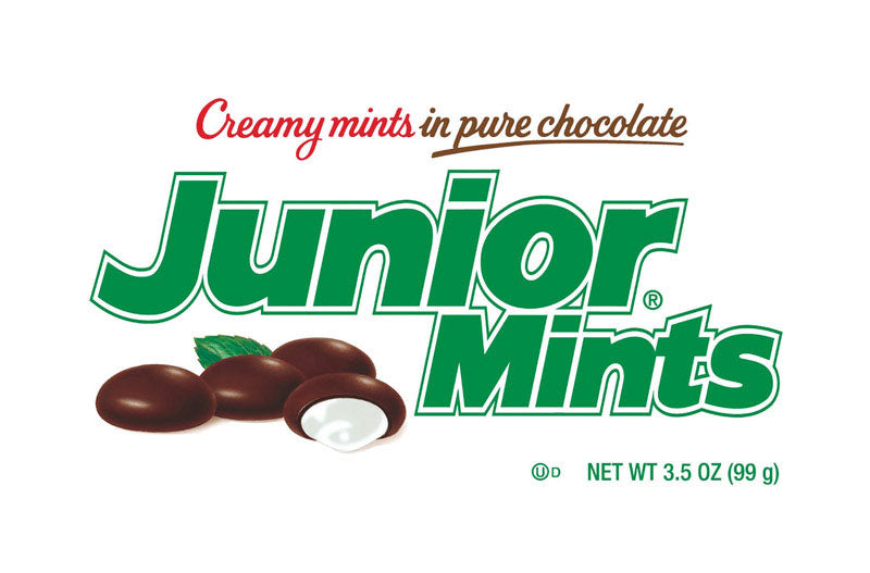 JUNIOR MINTS - Junior Mints Chocolate, Mint Candy 3.5 oz - Case of 12