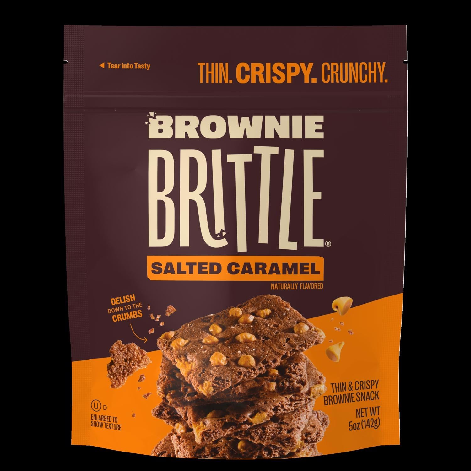 Brownie Brittle Salted Caramel Brownie Brittle 5 oz Bagged - Case of 6