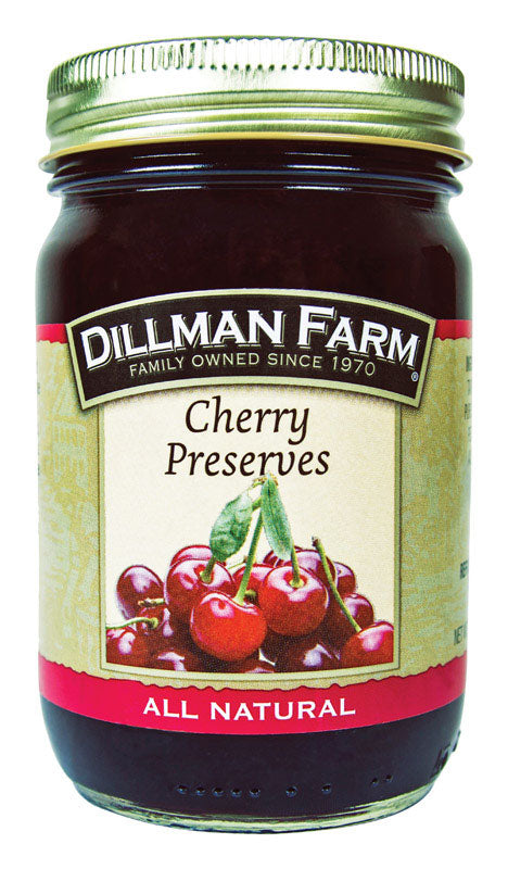 DILLMAN FARM - Dillman Farm All Natural Cherry Preserves 16 oz Jar - Case of 6