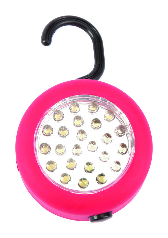 HOME PLUS - Home Plus Red Battery Powered LED Hanging Puck Light 1 pk - Case of 12