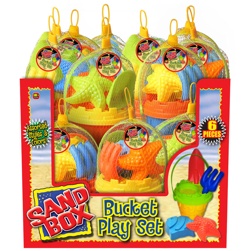SAND BOX - Sand Box Sand Toys Plastic 6 pc - Case of 18