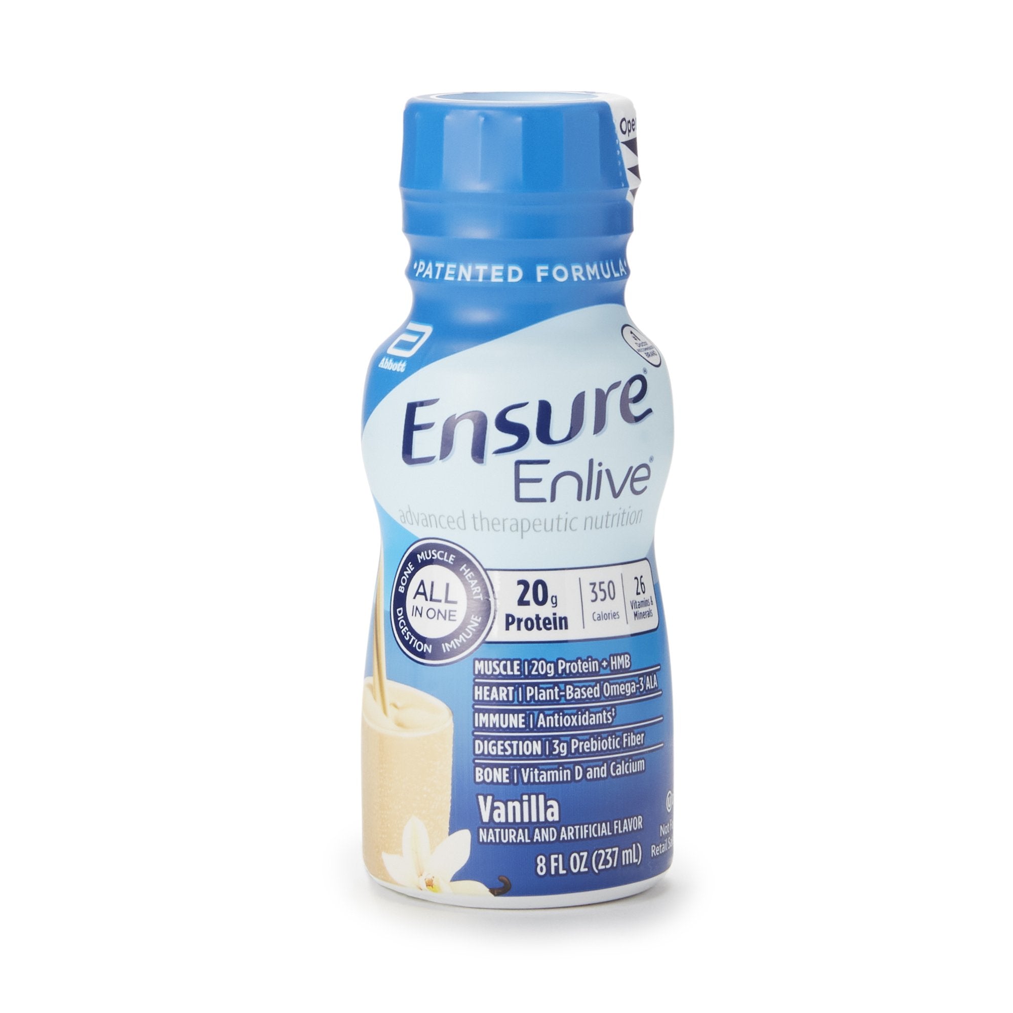 Abbott Nutrition - Oral Supplement Ensure® Enlive® Advanced Therapeutic Nutrition Shake Vanilla Flavor Liquid 8 oz. Bottle [1/EA]