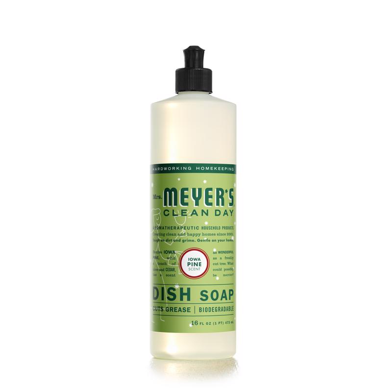 MRS. MEYER'S - Mrs. Meyer's Clean Day Iowa Pine Scent Liquid Dish Soap 16 oz 1 pk - Case of 6