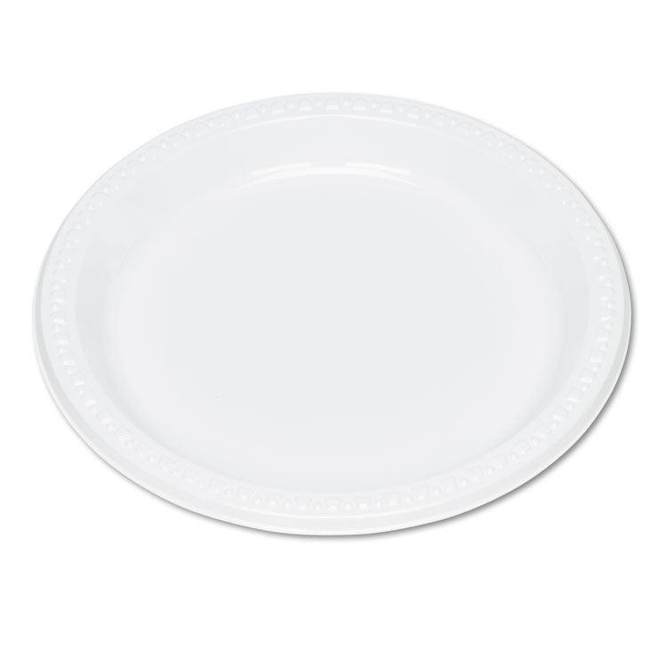 Tablemate - Plastic Dinnerware, Plates, 9" dia, White, 500/Carton