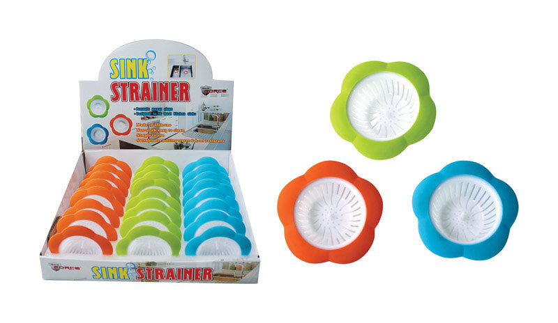 MAX FORCE - Max Force Assorted Colors Silicone Sink Strainer - Case of 24