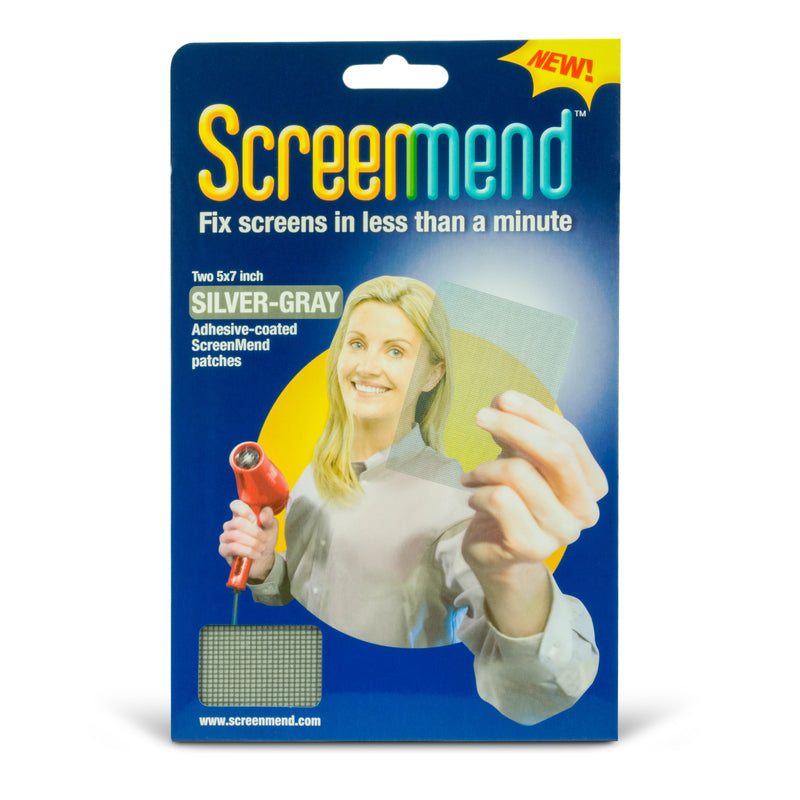 SCREEN MEND - Screenmend Silver Aluminum Screen Repair Patch 5 in. W X 7 in. L 2 pk