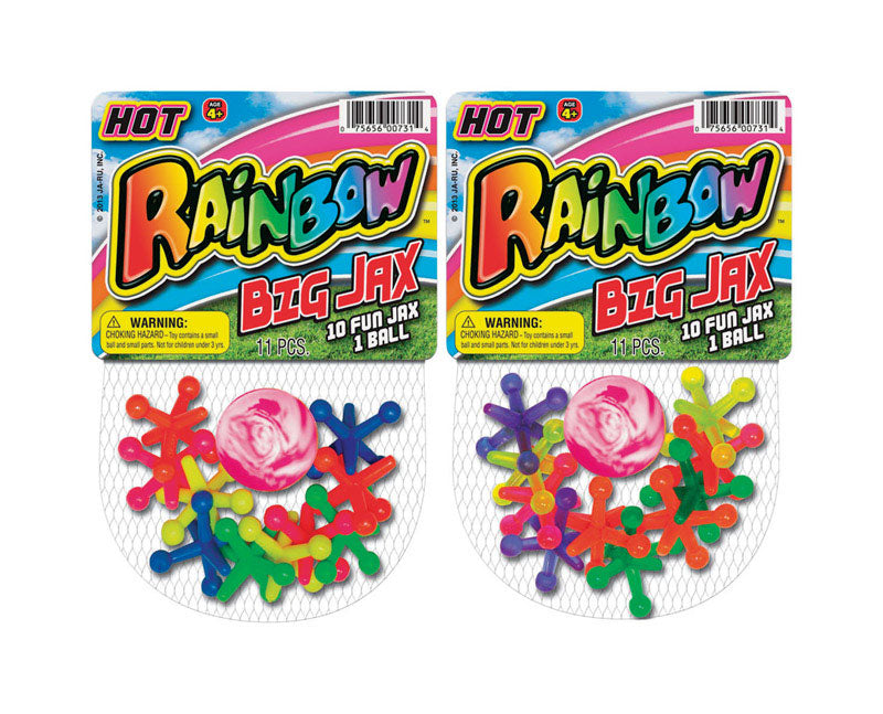 RAINBOW - Rainbow Big Jax Plastic Assorted 11 pc - Case of 24