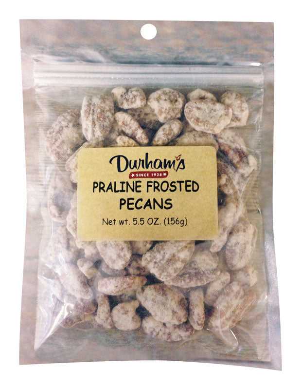 DURHAMS - Durhams Praline Frosted Pecans 5.5 oz Bagged - Case of 12