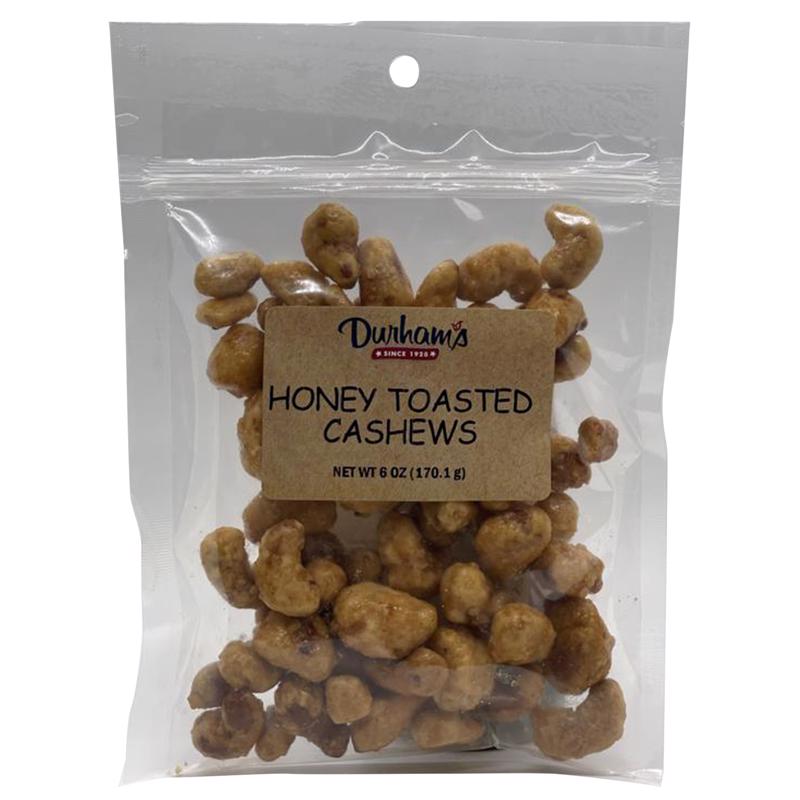 DURHAMS - Durhams Honey Toasted Cashews 6 oz Bagged - Case of 12