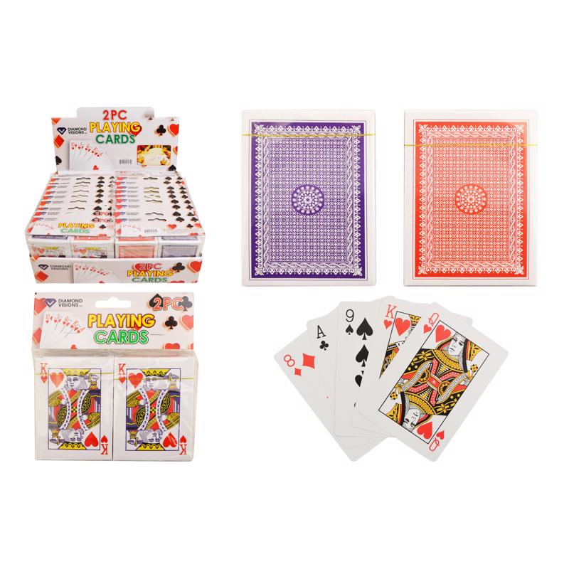DIAMOND VISIONS - Diamond Visions Playing Cards Plastic Assorted - Case of 24