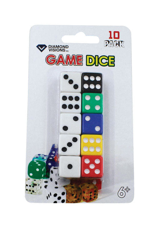 DIAMOND VISIONS - Diamond Visions Dice Plastic Assorted - Case of 24