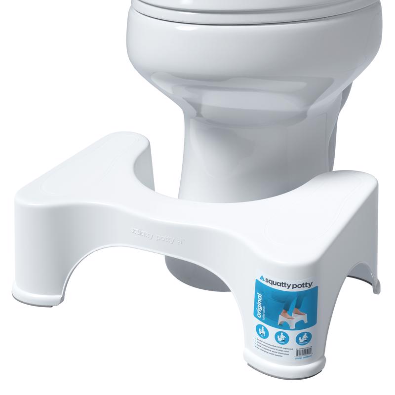SQUATTY POTTY - Squatty Potty Semi-Gloss White Plastic Toilet Stool