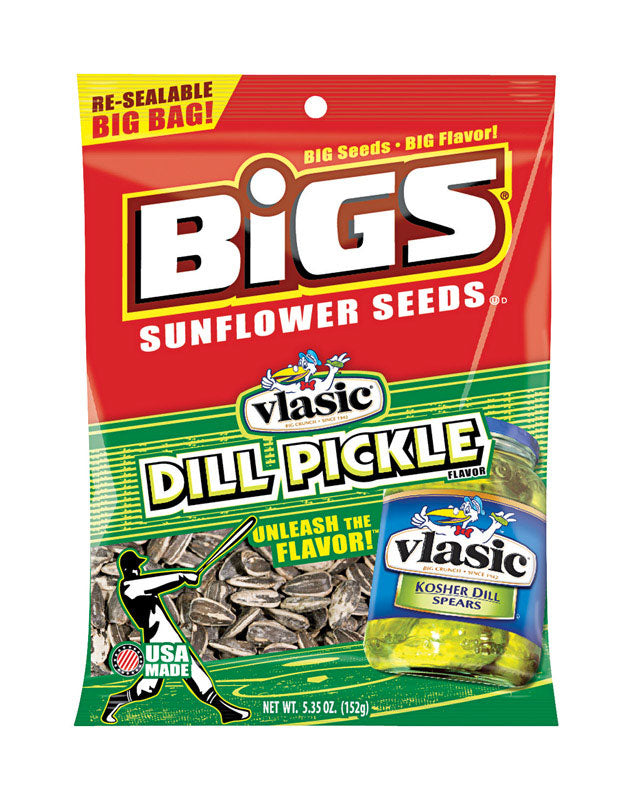 BIGS - BIGS Dill Pickle Sunflower Seeds 5.35 oz Pegged - Case of 12