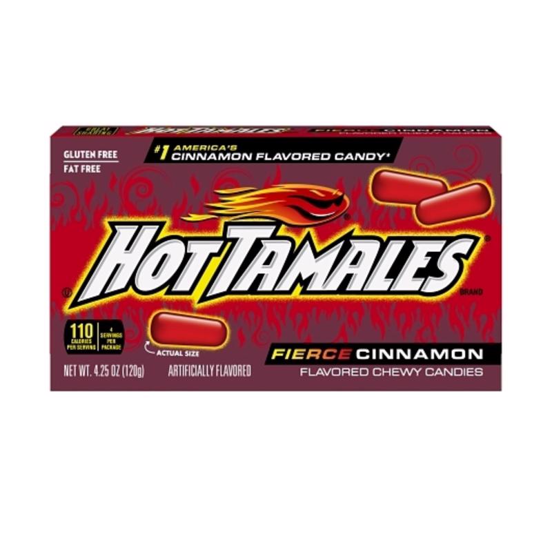HOT TAMALES - Hot Tamales Fierce Cinnamon Chewy Candy 4.25 oz - Case of 12