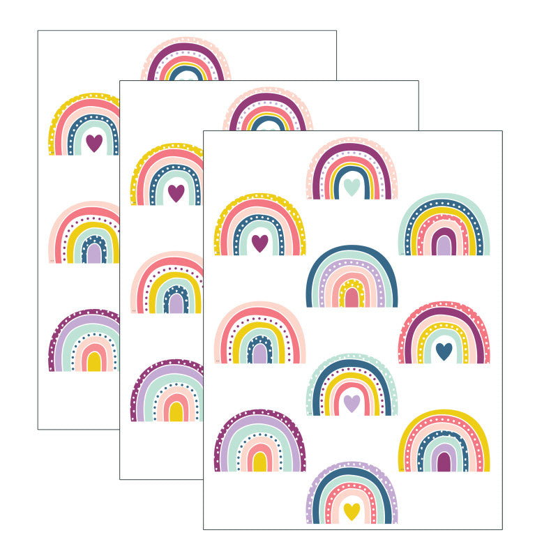 TEACHER CREATED RESOURCES - Oh Happy Day Rainbow Accents, 30 Per Pack, 3 Packs
