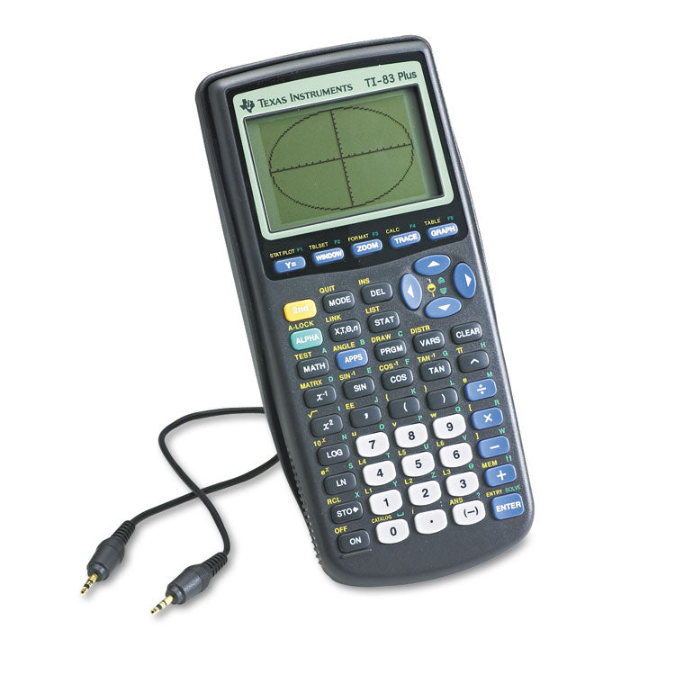 Texas Instruments - TI-83Plus Programmable Graphing Calculator, 10-Digit LCD