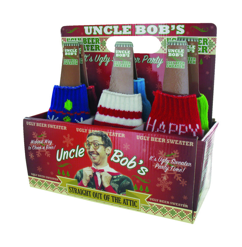 UNCLE BOB'S - Uncle Bob's Assorted Polyester Ugly Bottle Sweater - Case of 24