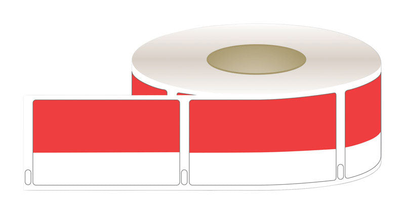 CENTURION - Adhesive Backed Red Bin Tag Labels [CS GENR-3]