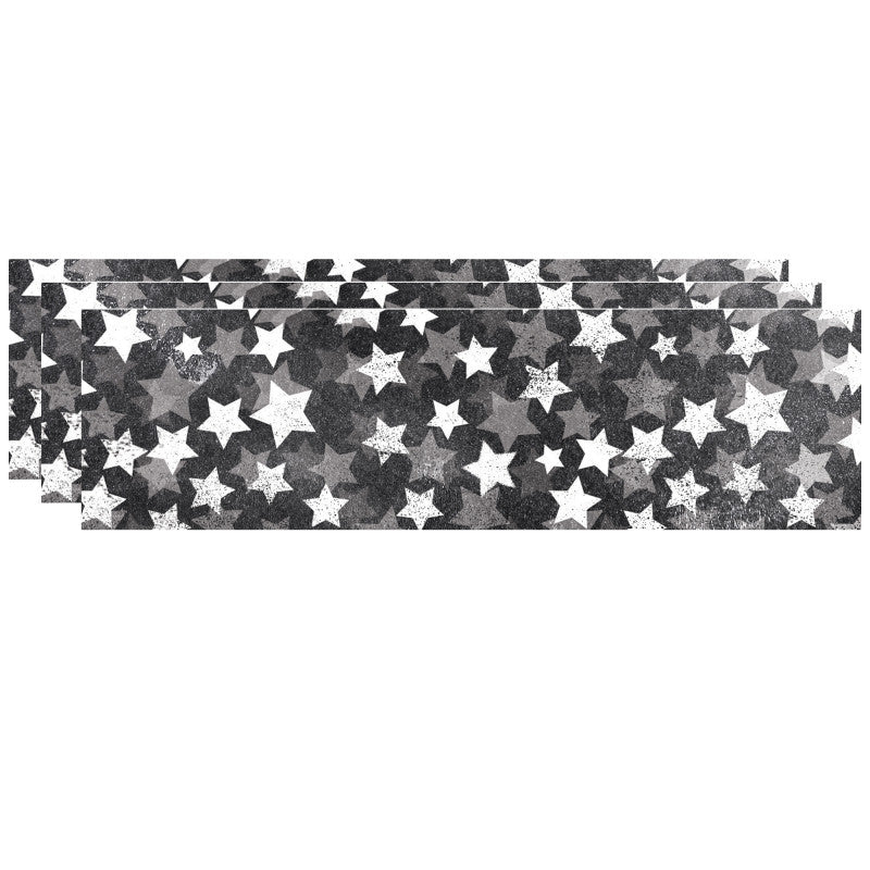 CREATIVE TEACHING PRESS - Chalk It Up! Chalk Stars EZ Border, 48 Feet Per Pack, 3 Packs