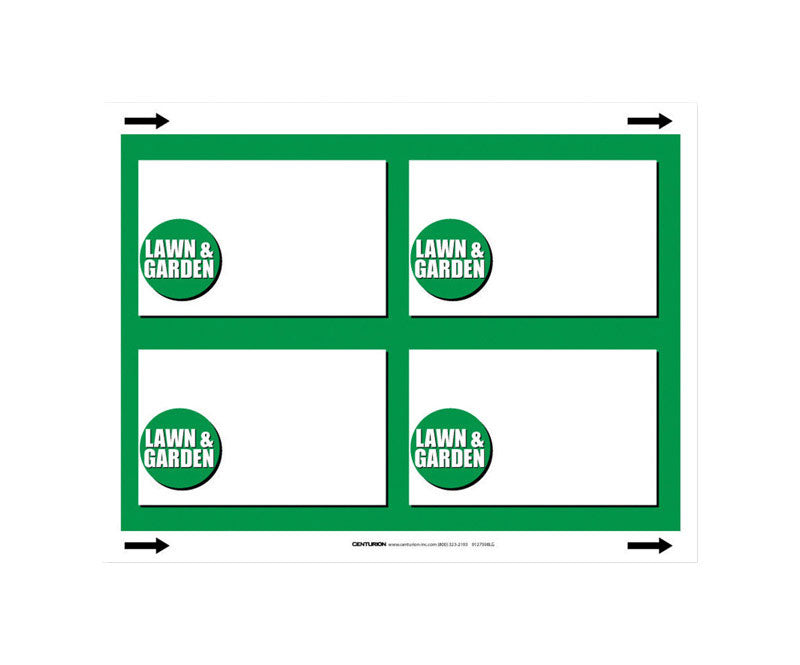 CENTURION - 11 in. H X 8.5 in. W Lawn & Garden Sign Card Stock [7064700]