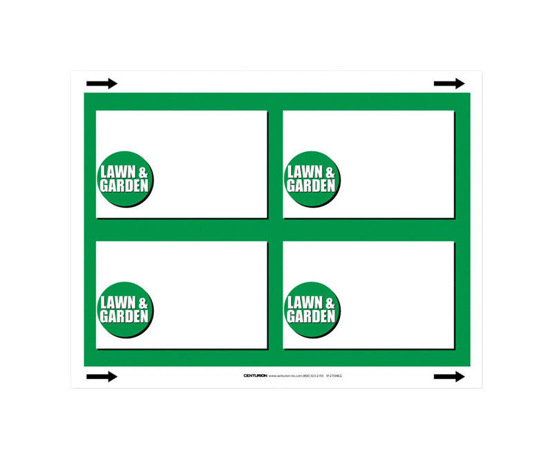 CENTURION - 11 in. H X 8.5 in. W Lawn & Garden Sign Polyethylene [7064790]