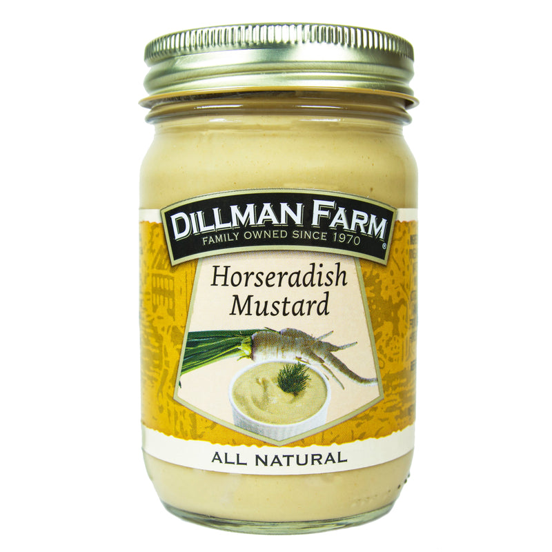 DILLMAN FARM - Dillman Farm Horseradish Mustard 13 oz Jar