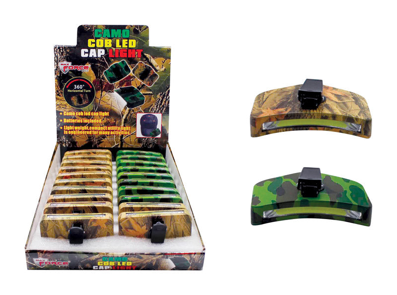 DIAMOND VISIONS - Diamond Visions Cob 200 lm Camouflage LED Cap Light AAA Battery - Case of 20