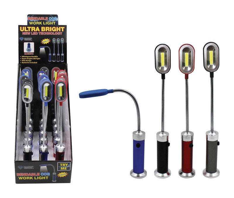DIAMOND VISIONS - Diamond Visions 200 lm Assorted LED C.O.B. Work Light AAA Battery - Case of 15