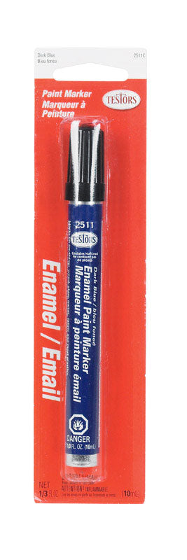 TESTORS - Testors Gloss Dark Blue Enamel Paint Marker 0.3 oz - Case of 6