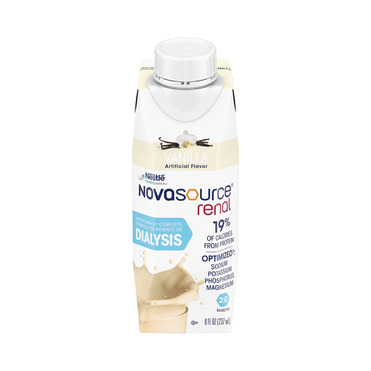 Nestle Healthcare Nutrition - Oral Supplement Novasource® Renal Vanilla Flavor Liquid 8 oz. Carton [1/EA]