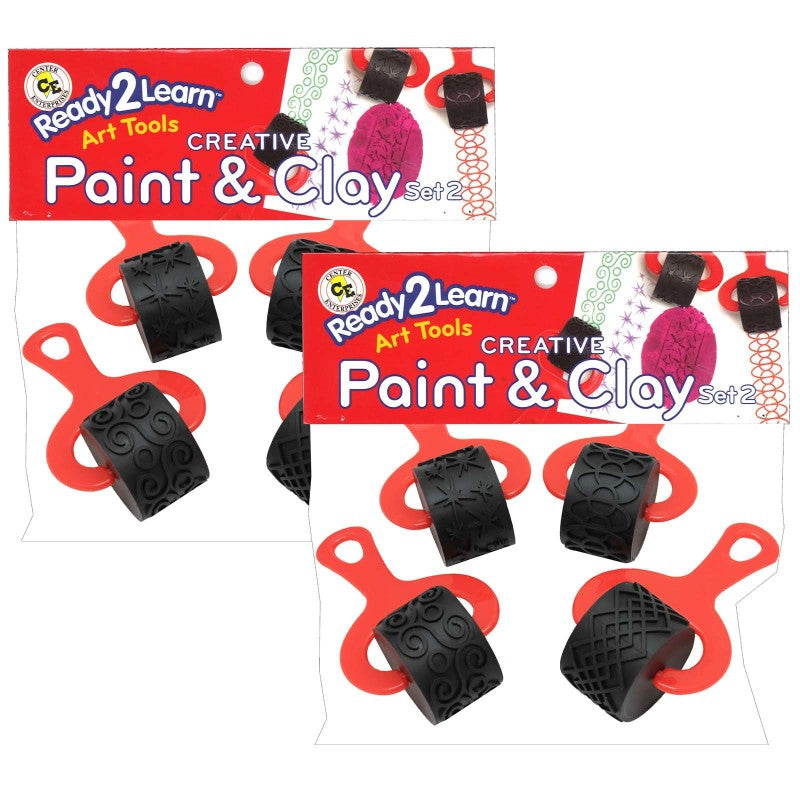 READY 2 LEARN - Paint and Clay Explorers - Set 2 - 4 Per Set - 2 Sets
