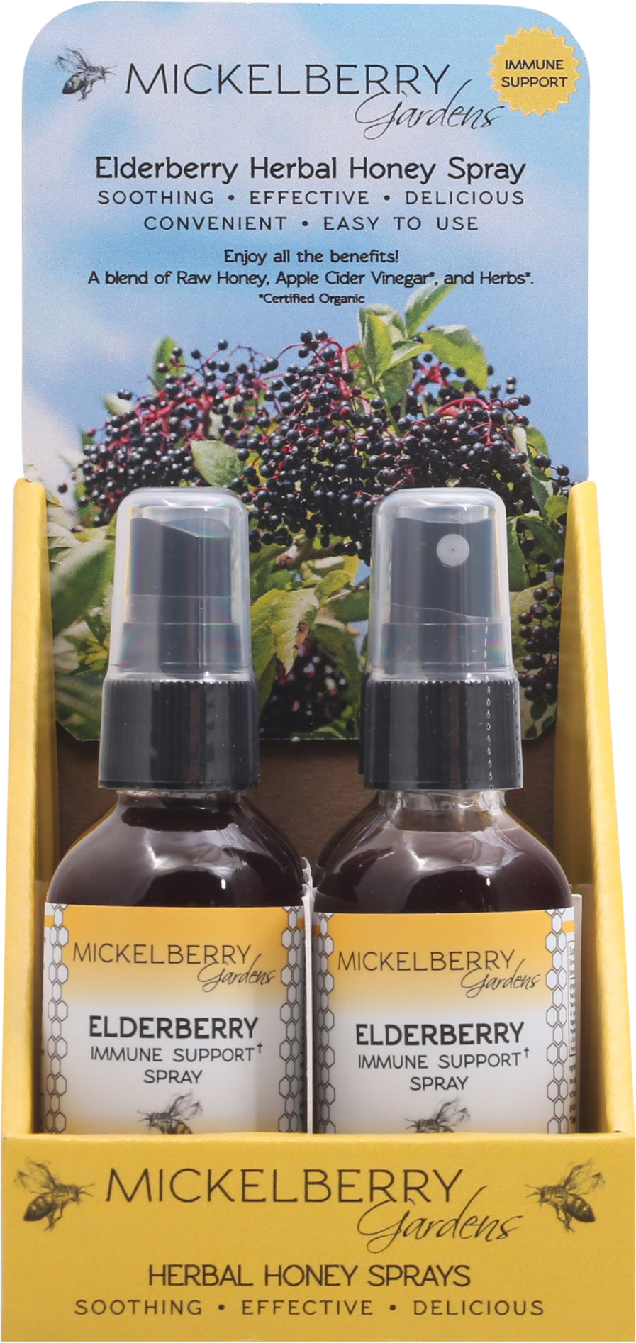 Mickelberry Gardens Raw Elderberry Elderberry Immune Support Spray 1 ea - Case of 1