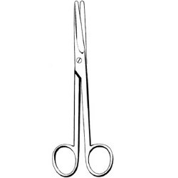 Sklar - Dissecting Scissors Merit™ Mayo 6-3/4 Inch Length Office Grade Pakistan Stainless Steel NonSterile Finger Ring Handle Straight Blunt Tip / Blunt Tip [1/EA]