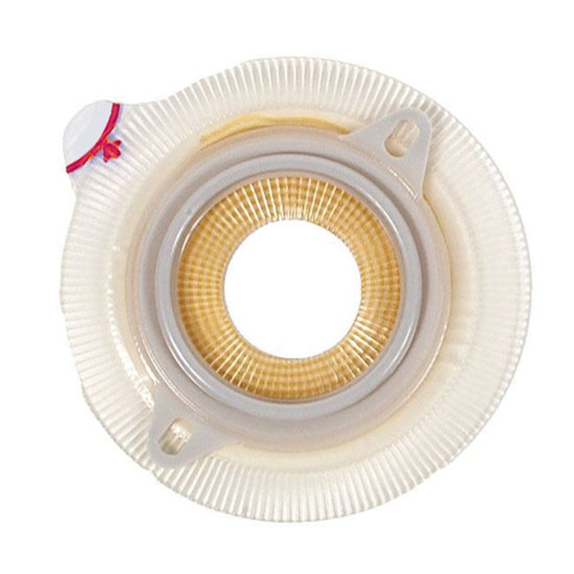 Coloplast - Ostomy Barrier Assura®2 Trim to Fit, Extended Wear Silicone Based Adhesive 50 mm Flange Red Code System Synthetic Resin 3/8 to 1-3/4 Inch Opening 2 Inch Diameter [5/BX]