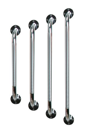 Drive Medical - Wall Grab Bar drive™ Chrome Finish Knurled Steel [3/BX] (742174_BX)