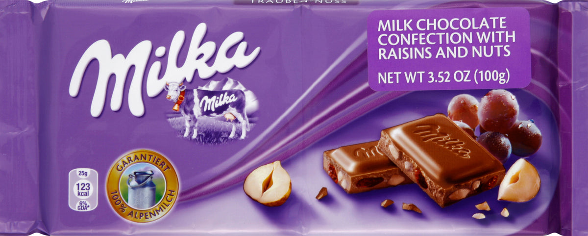 Milka Milk Chocolate Confection 3.52 oz - Case of 23