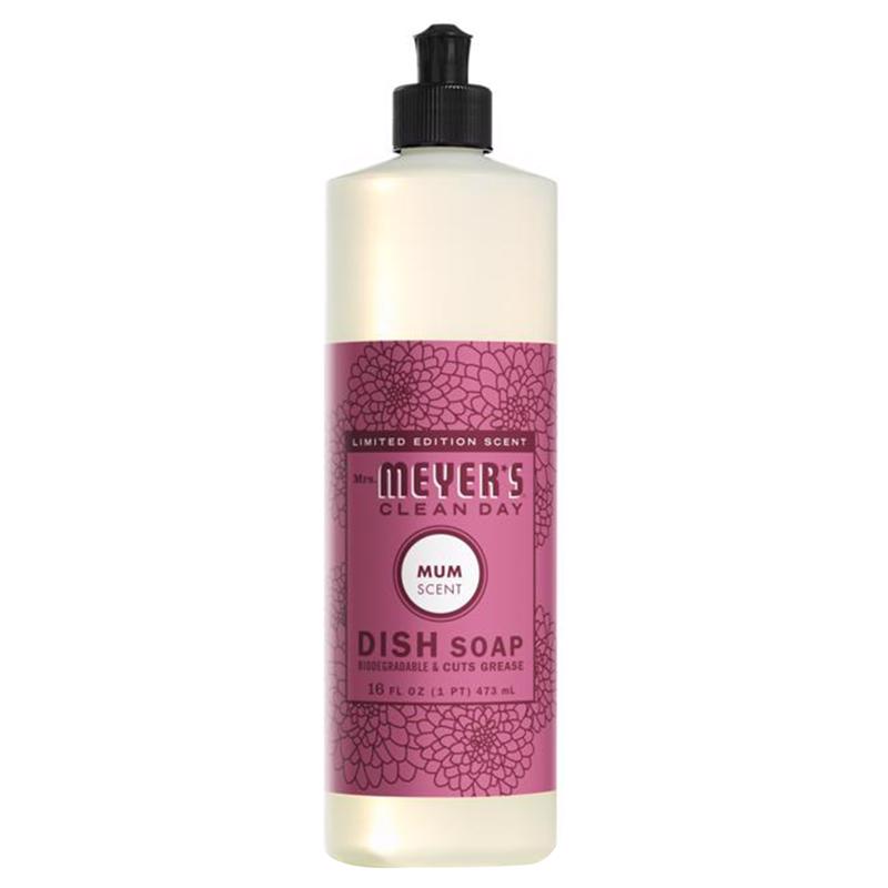 MRS. MEYER'S - Mrs. Meyer's Clean Day Mum Scent Liquid Dish Soap 16 oz 1 pk - Case of 6