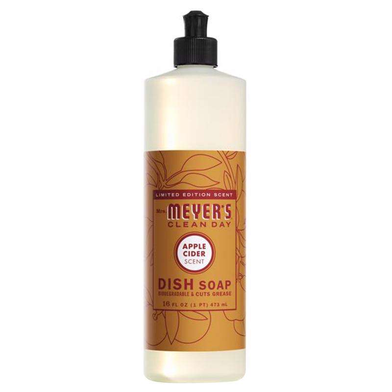 MRS. MEYER'S - Mrs. Meyer's Clean Day Apple Cider Scent Liquid Dish Soap 16 oz 1 pk - Case of 6