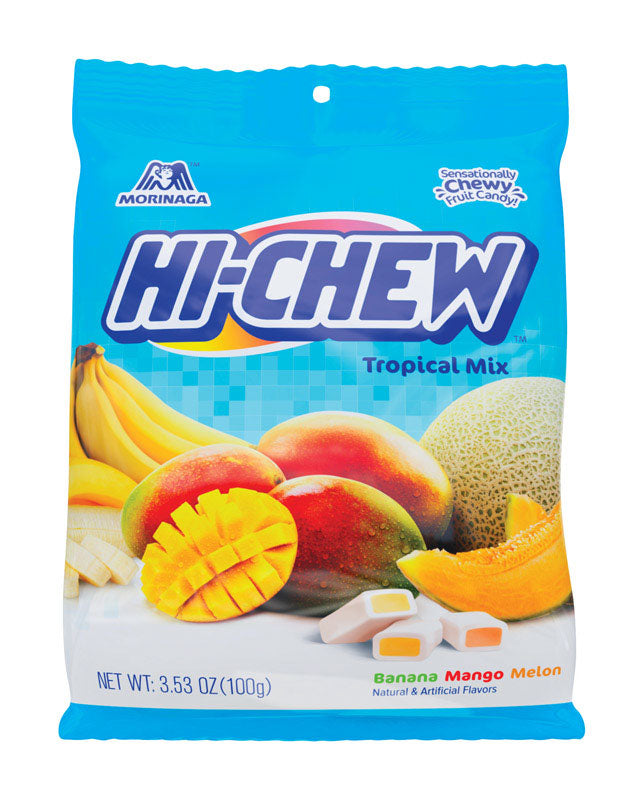 MORINAGA - Morinaga Hi-Chew Tropical Chewy Candy 3.53 oz - Case of 6