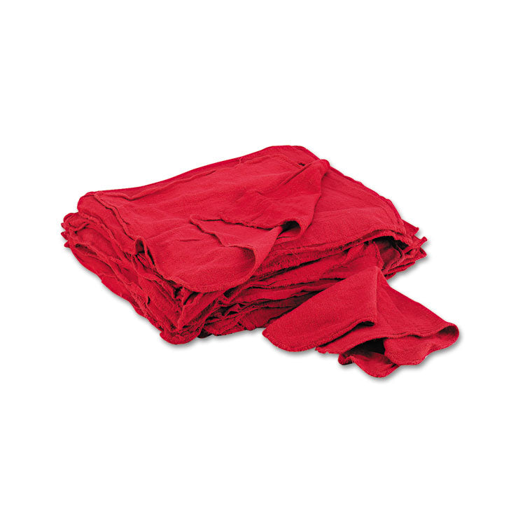 General Supply - Red Shop Towels, Cloth, 14 x 15, 50/Pack