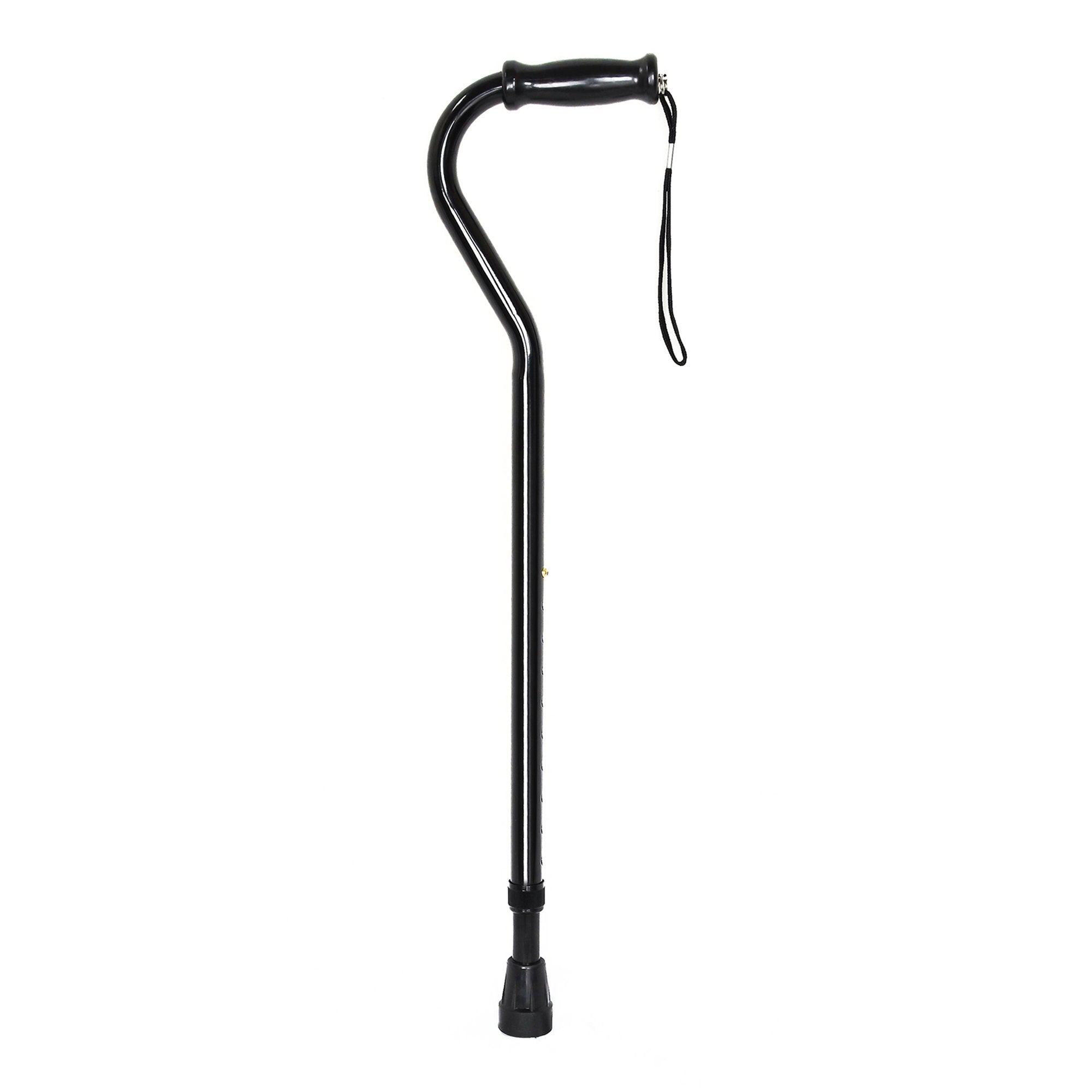 McKesson Brand - Offset Cane McKesson Steel 29-3/4 to 37-3/4 Inch Height Black [1/EA]