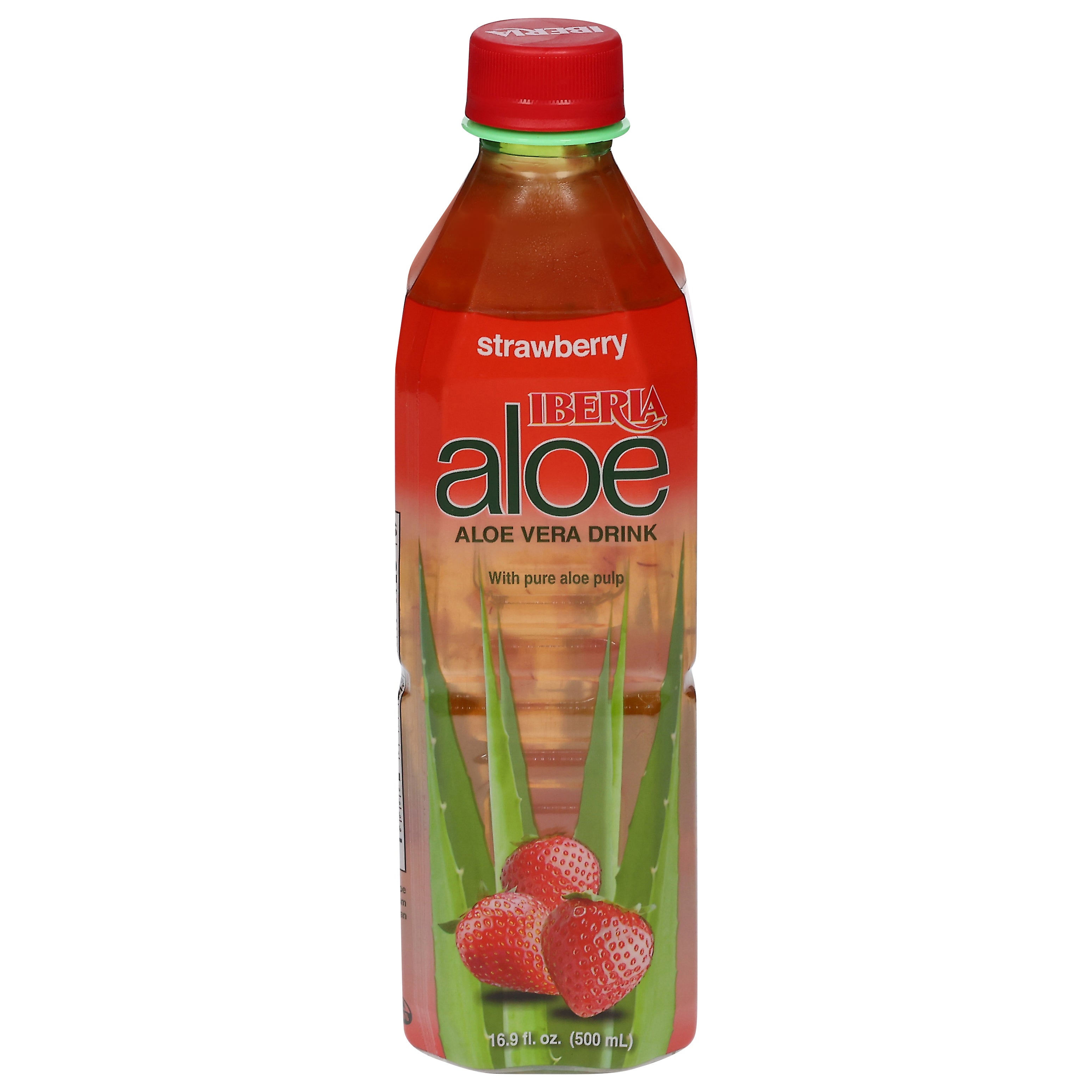 Iberia Strawberry Aloe Vera Drink 16.9 fl oz - Case of 24
