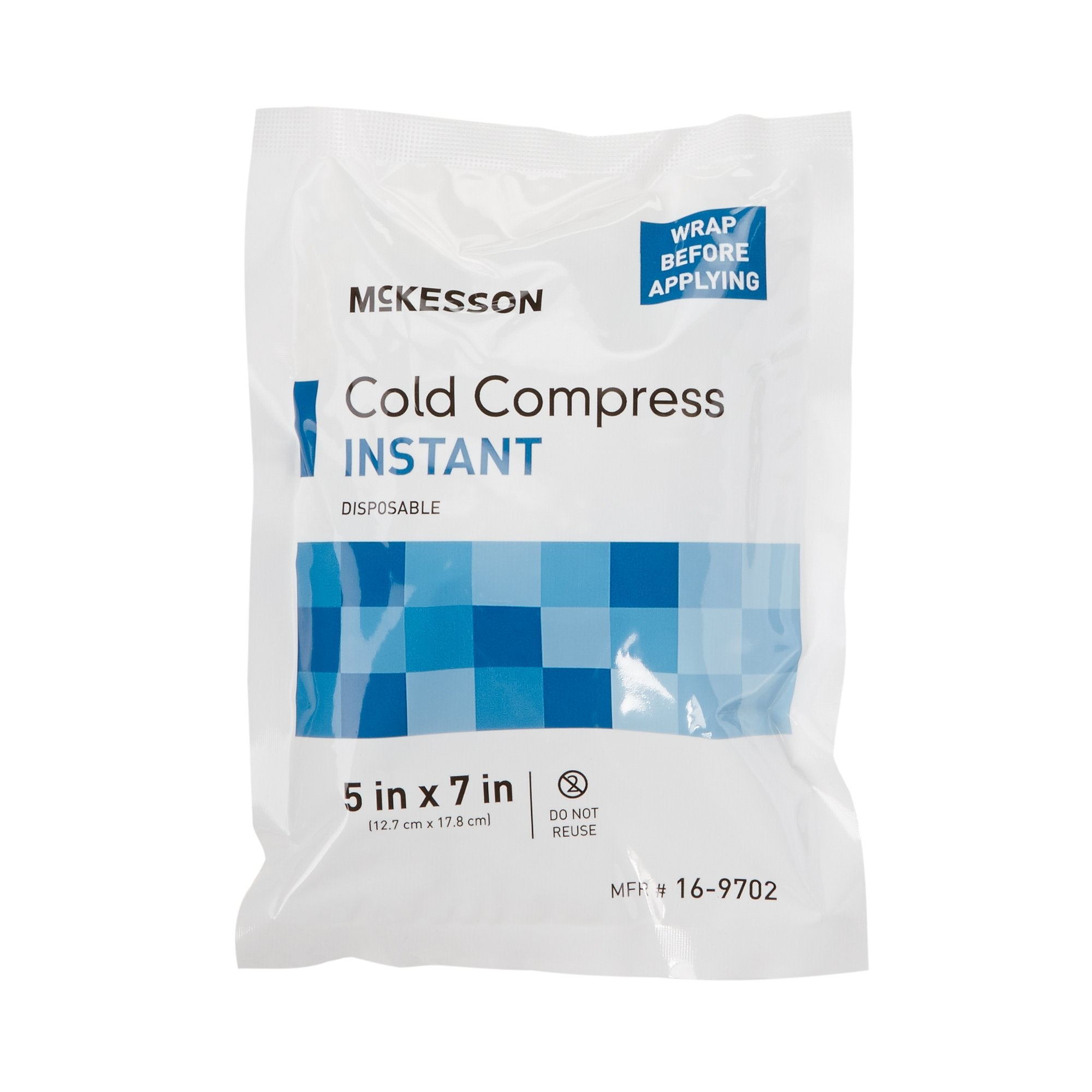 McKesson Brand - Instant Cold Pack McKesson General Purpose 5 X 7 Inch Plastic / Calcium Ammonium Nitrate / Water Disposable [1/EA]
