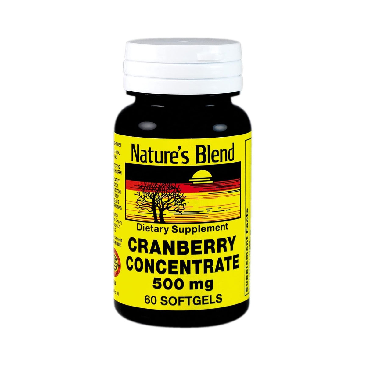 National Vitamin Company - Herbal Supplement Nature's Blend Cranberry Concentrate 500 mg Strength Softgel 60 per Bottle Cranberry Flavor [1/BT]